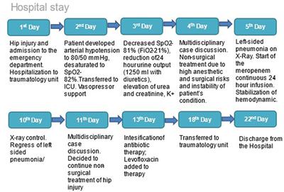 Case report: Successful experience using continuous infusion of meropenem in a geriatric patient with hip fracture complicated by sepsis